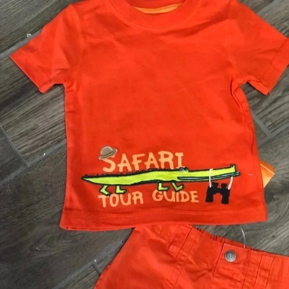 NWT infant Gymboree safari set 6-12m